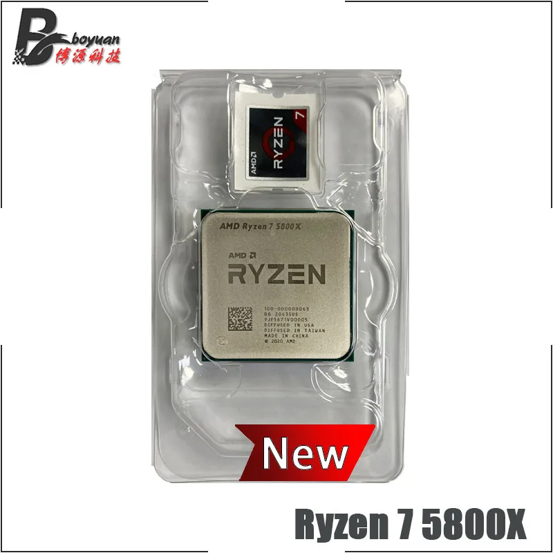 AMD Ryzen 7 5800X Новый R7 3 8 ГГц Восьмиядерный 16-поточный ЦПУ процессор нм L3 = 32M 100-000000063