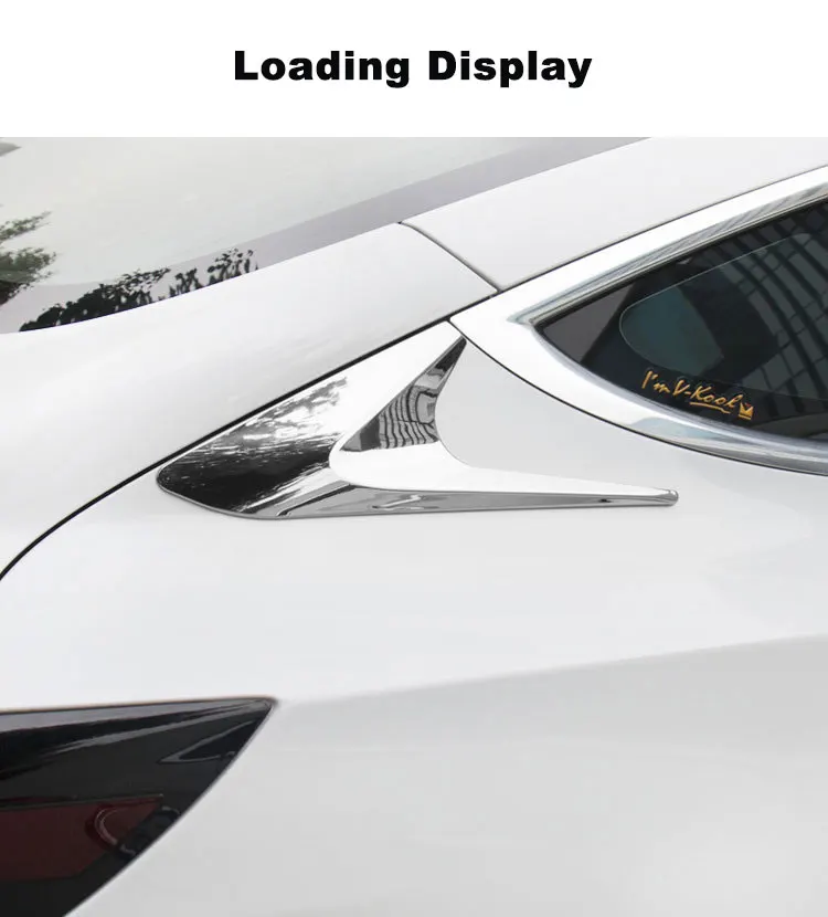 

Rear Car Window Trim Strip For Tesla Model 3 Decorative Sticker Carbon Fiber Exterior Decoration Car Modification