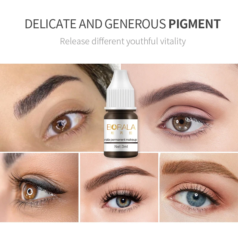 Borala 3ml Tattoo Ink Nude Color Microblading Paint Pigment For Semi Permanent Makeup Eyebrows Tint Consuma Tattoo Suppliesbles