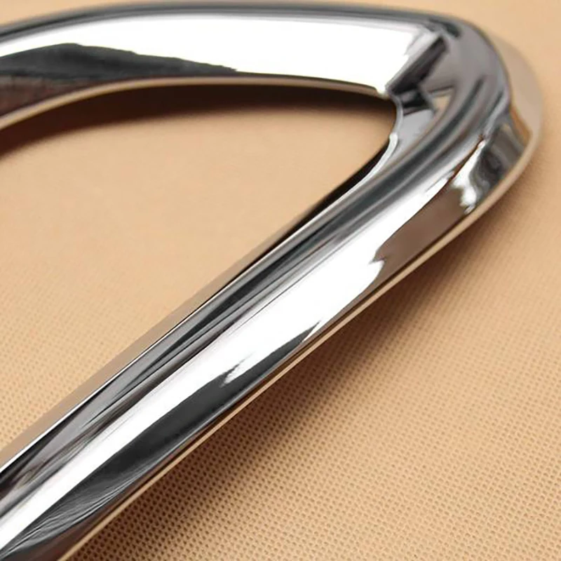 

Для Fiat 500X 2017-2018 ABS Хромированная передняя противотуманная фотолампа крышка украшение полоса для бровей отделка