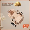 Baby Stroller for Toddler One-click Folding Lightweight Stroller Two-ways Baby Strolling Cart with Canopy Swivel Front Wheel 4