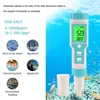 Yieryi TDS EC PH Salinity Meter ORP H2 S.G TEMP Water Quality Monitor Solution Fertilizer Resistivity Tester for Pools,Aquariums 4