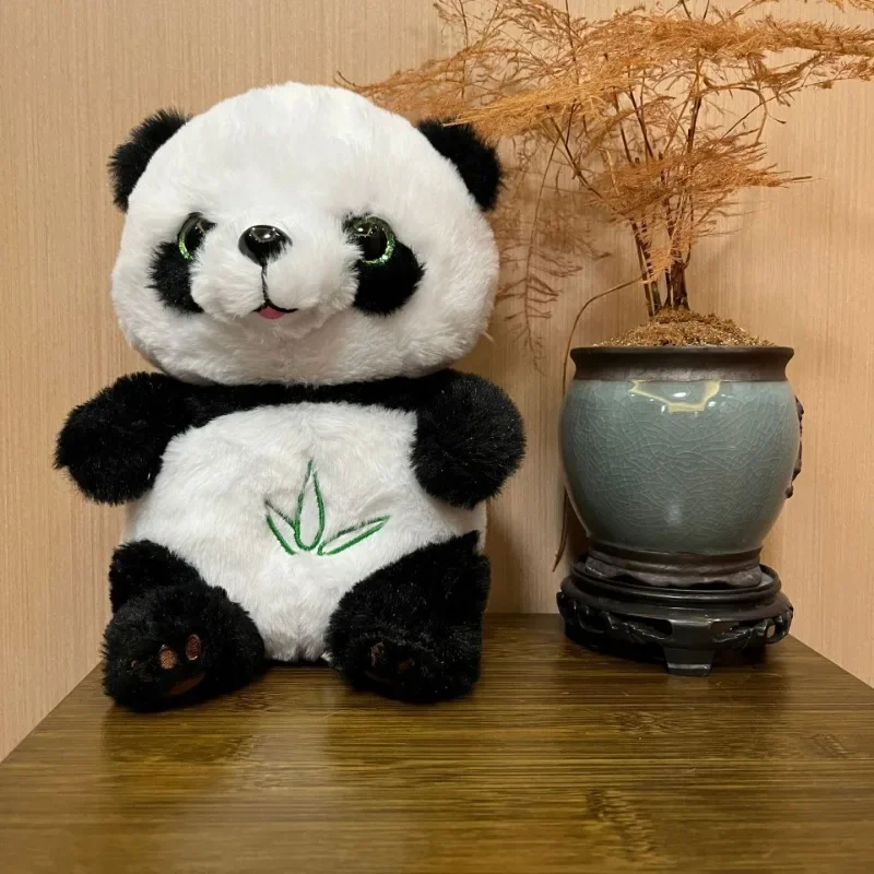 Baby Breathing panda Baby Soothing Plush Doll Toy Kids Soothing Music Sleeping Companion Sound and Light Doll Toy Gift plush toys