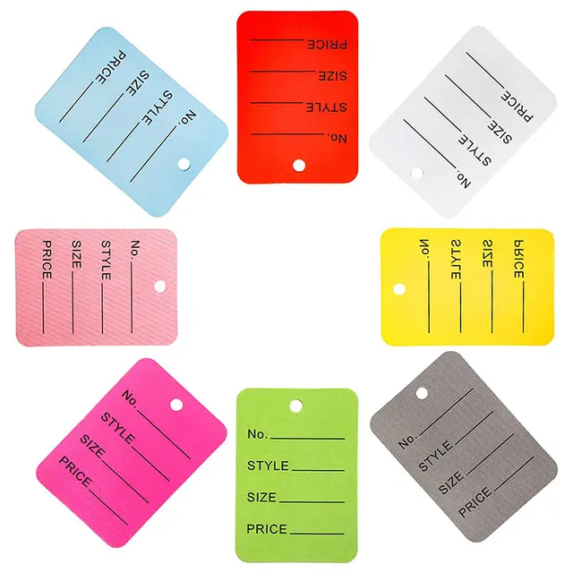 100pcs/lot 3.5x5cm Color Price Tags Kraft Paper Lables for DIY Jewelry Retail Price Tags Handmade Clothes Size Tags Hang Lables - AliExpress 100pcs-lot-3-5x5cm-color-price-tags-kraft-paper-lables-for-diy-jewelry-retail-price-tags-handmade-clothes-size-tags-hang-lables-aliexpress