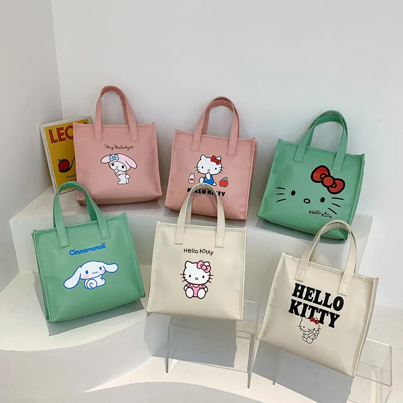 

Новинка, водонепроницаемая сумка-тоут Hellokittyed, милый аниме Sanrio Cinnamoroll, мультяшная дорожная сумка для туалетных принадлежностей My Melody