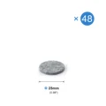 Gray 25mm 48pcs