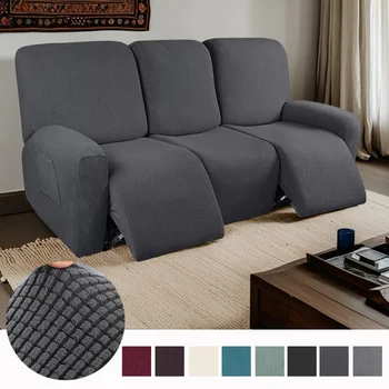 Copridivano reclinabile 1/2/3 posti per soggiorno Poltrone lavabili jacquard elasticizzato Fodera per divano Protegge i mobili 1