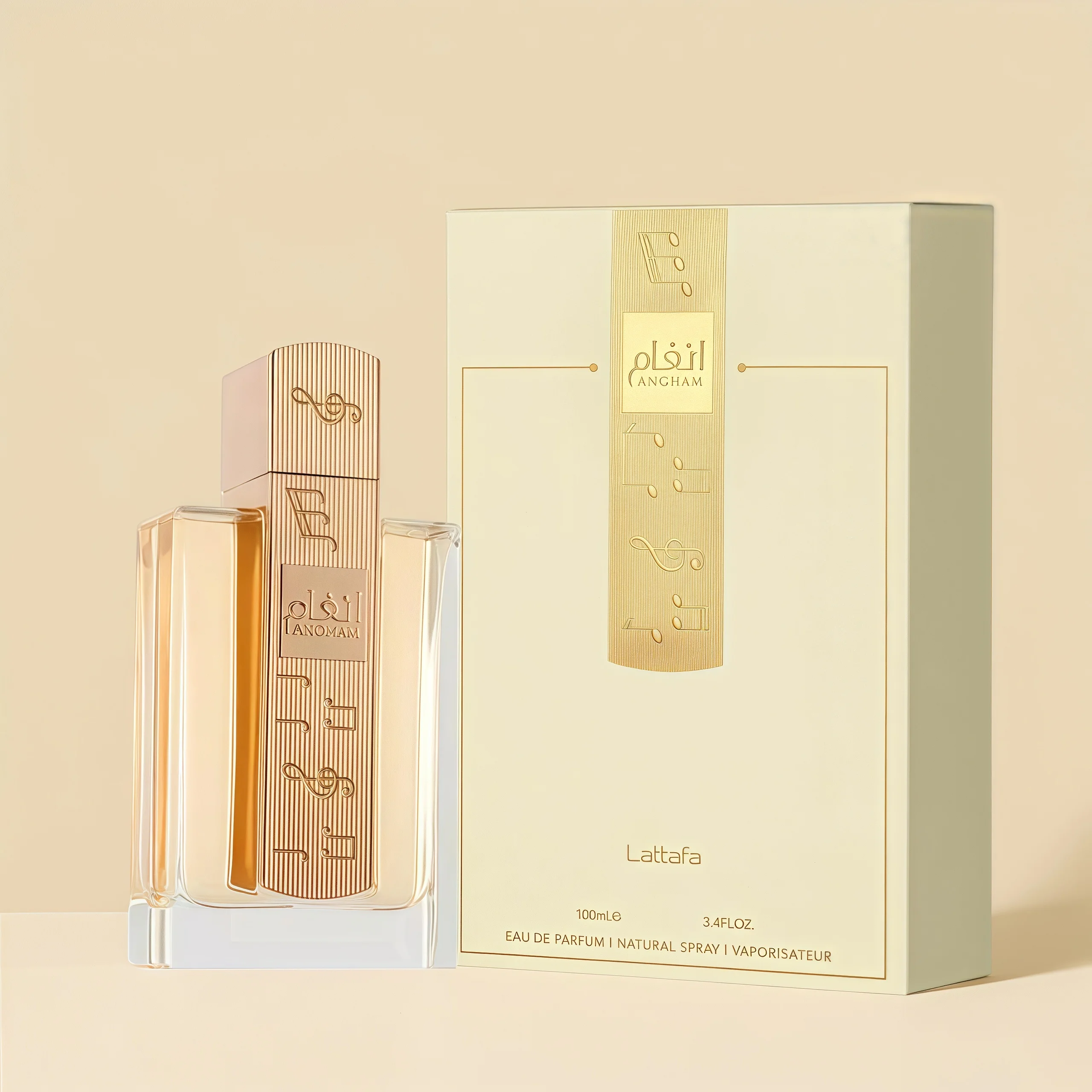 عطر عربي نسائي فاخر 100 مل - تصميم ملاحظة موسيقية،...
