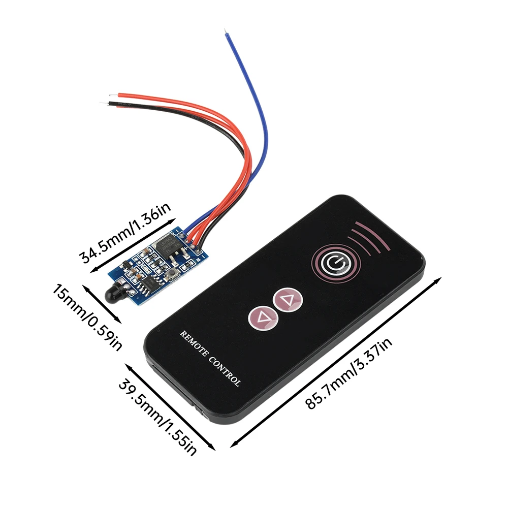 30W Wireless LED Light Module DC5-24V Breathing Flashing Infrared Remote Control Switch Dimming Module for Smart Home Automation