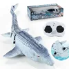 Rc Mosasaur Dinosaur 2.4ghz Electric Fish Gift Toy Underwater Swimming Pool Aquatic Simulation Dinosaur Swimming Fish Toy Forkid 2