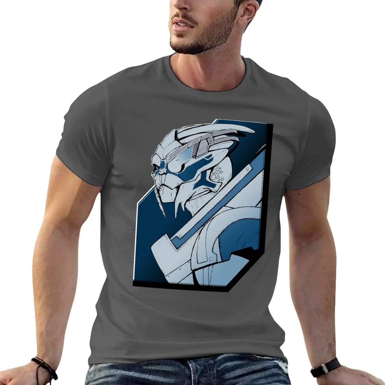 

Garrus Vakarian T-shirt quick-drying sweat hippie clothes tops t shirt for men