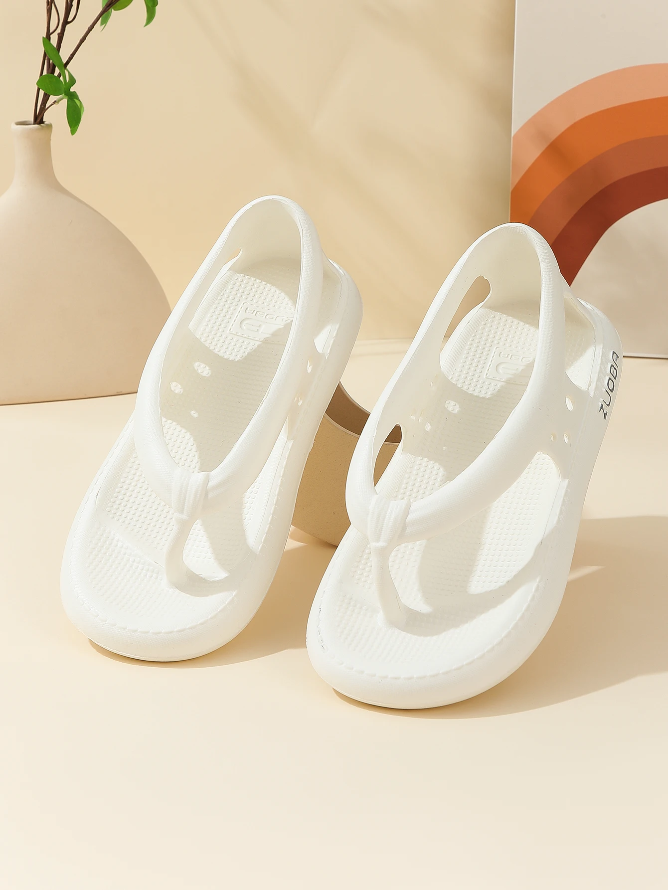 Flip-Flops mit Absatz für Männer und Frauen im Sommer, rutschfest, langlebig und verschleißfest, Flip-Flops mit Absatz, verdickte Hausschuhe – Detail 13