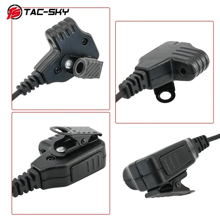 Motorola 2-Pin Plug to 3.5mm Microphone Adapter for Walkers Razor /Impact Sports Headset and Motorola 2-Pin GP2001 Walkie Talkie