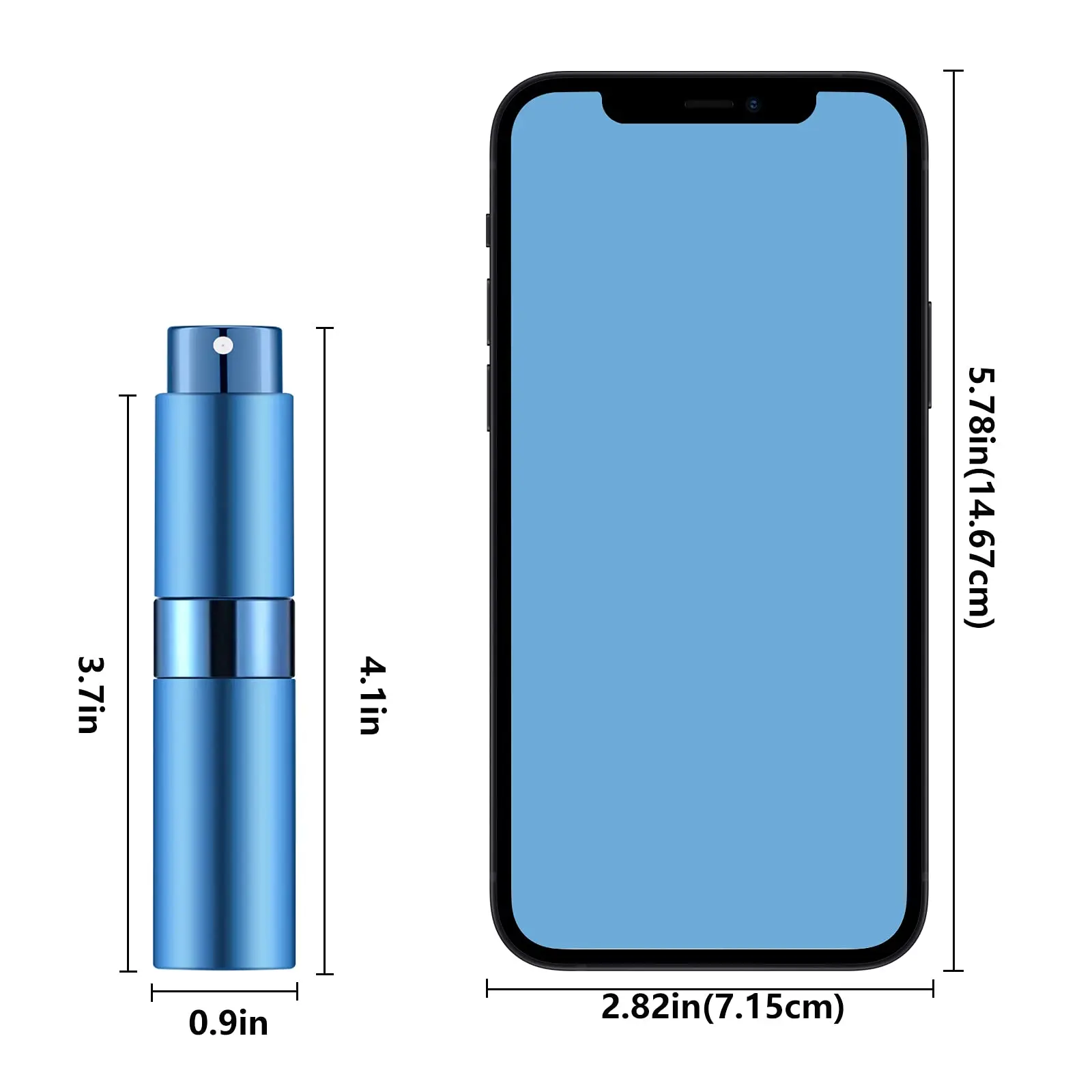 4PCS+6 Accessories Perfume Atomizer Refillable with 5 Spray Bottles, 2 Aluminum Funnel, 2 Dispensing Shenanigans, 2 Spring Straw 4