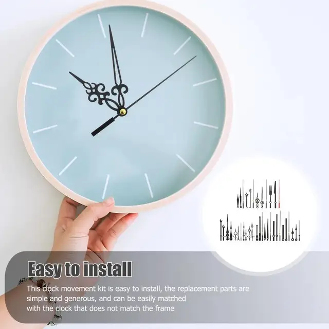 Mécanisme Horloge Radiocommandé Silencieux - Mouvement Quartz DCF - Avec Aiguilles De Rechange