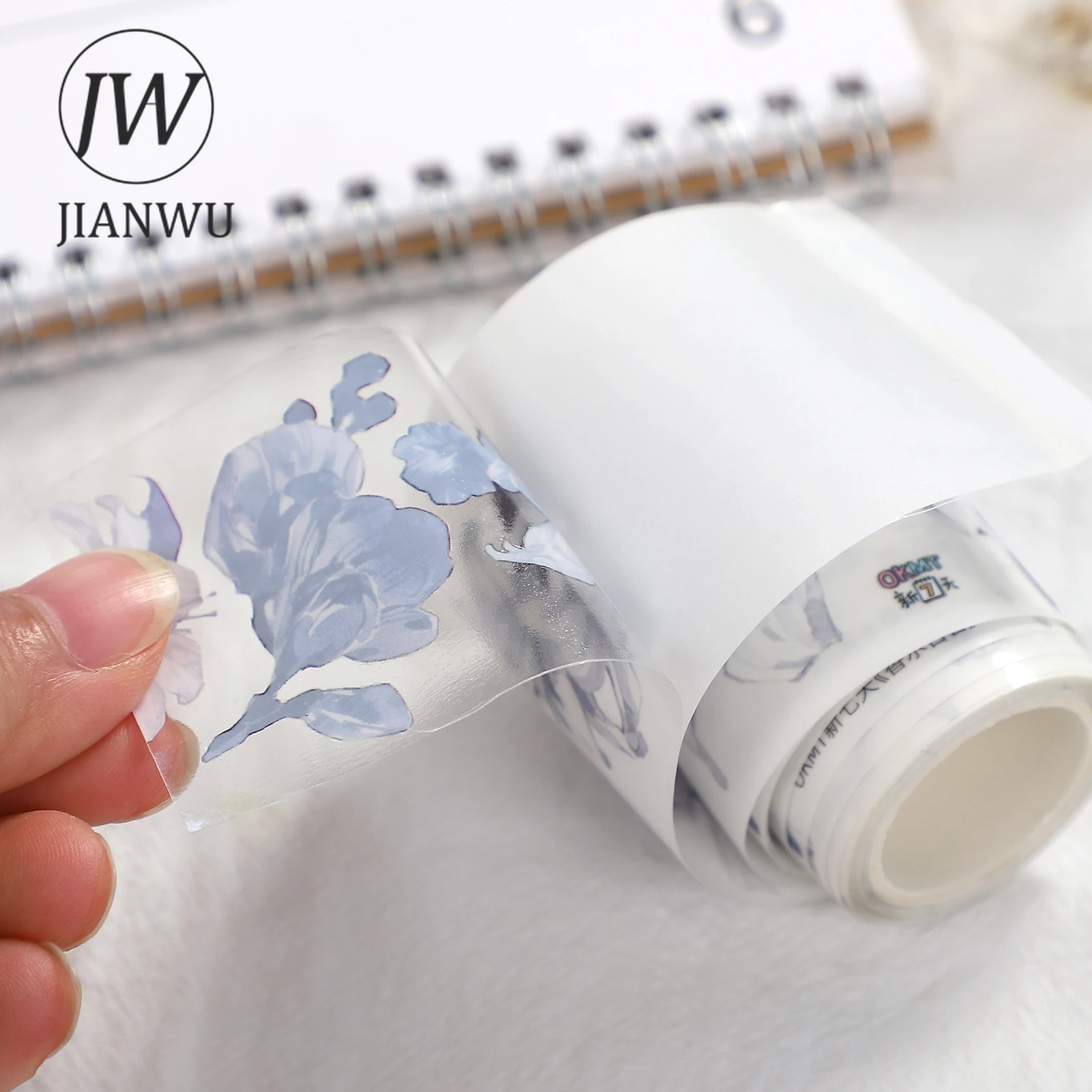 JIANWU 5/6 Rolls/Set Romantic Flowers PET Washi Tape Transparent Cute  Journal Scrapbooking Decoration Masking Tapes Stationery - AliExpress