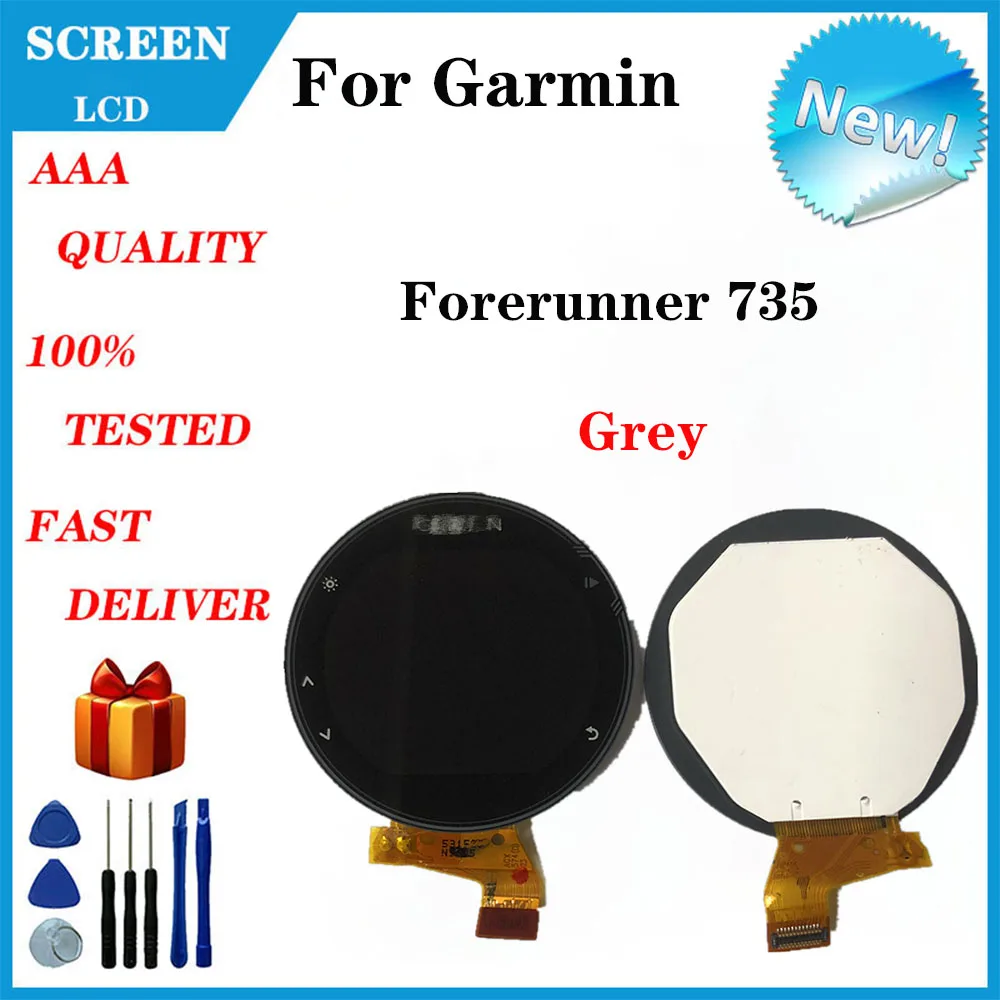 Dla Garmin Forerunner 735 LCD 735xt wymiana wyświetlacza ekranu LCD i naprawa