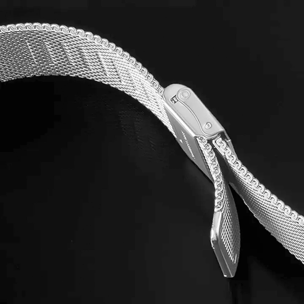 Sleek Stainless Steel Metal Watch Band - 20/22mm