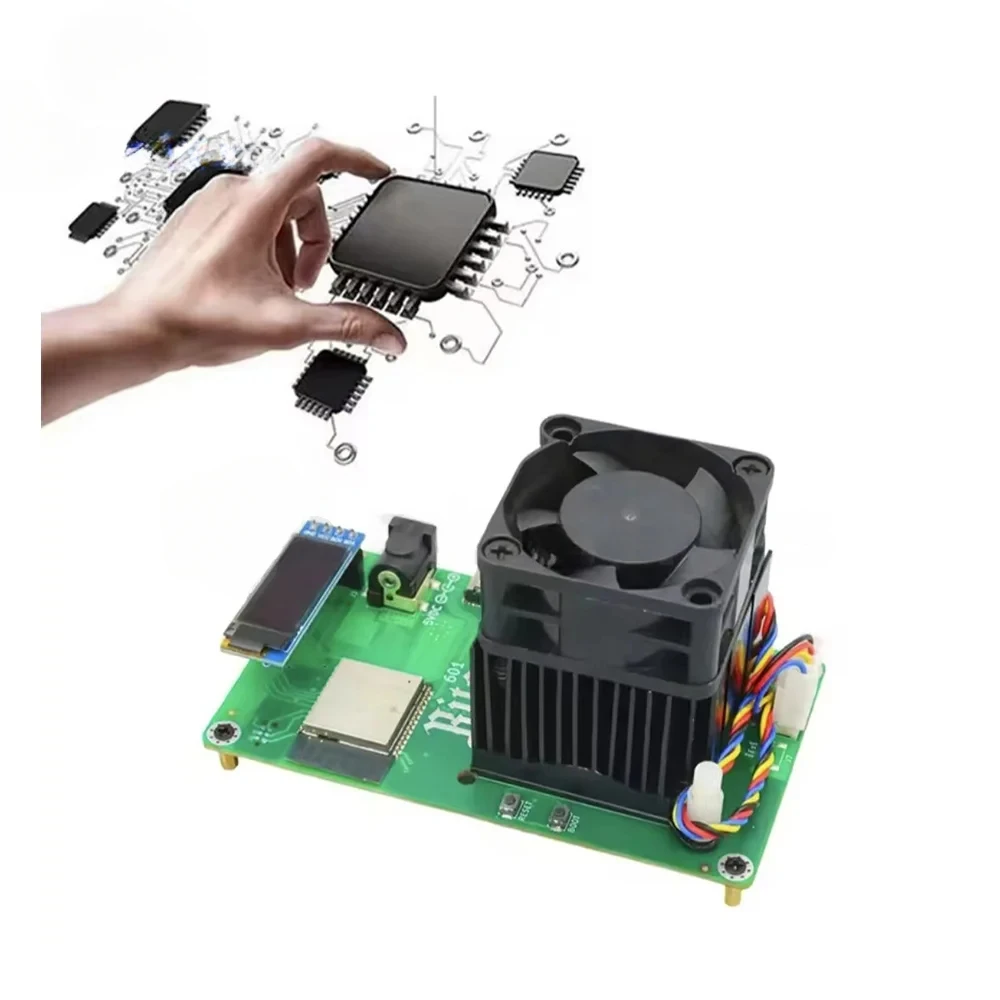 Cryptocurrency Mining Bitaxes Gamma 601 Bitcoin Miner - 1.2TH/s Solo Mining  With WiFi & Low Power Home Crypto Mining Rig