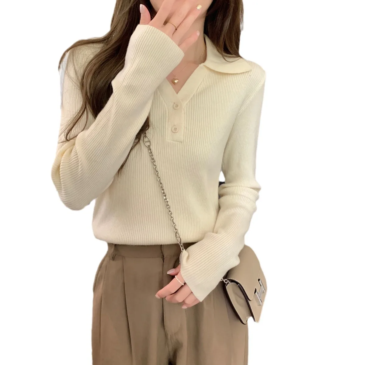 Autumn Female Knitted Sweater Tops