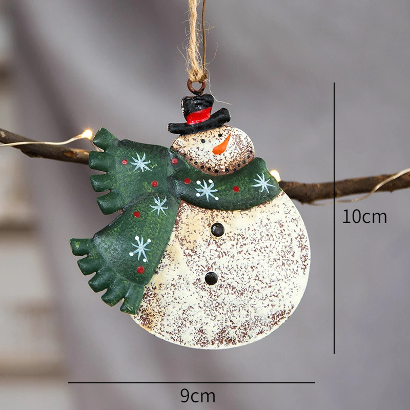 thumbnail image 1 of 1 colgante de ángel de hierro nórdico pintado a mano, adornos navideños de metal para Año Nuevo, colgantes para colgar, decoración del árbol de Navidad, decoración del hogar, 1 of 5