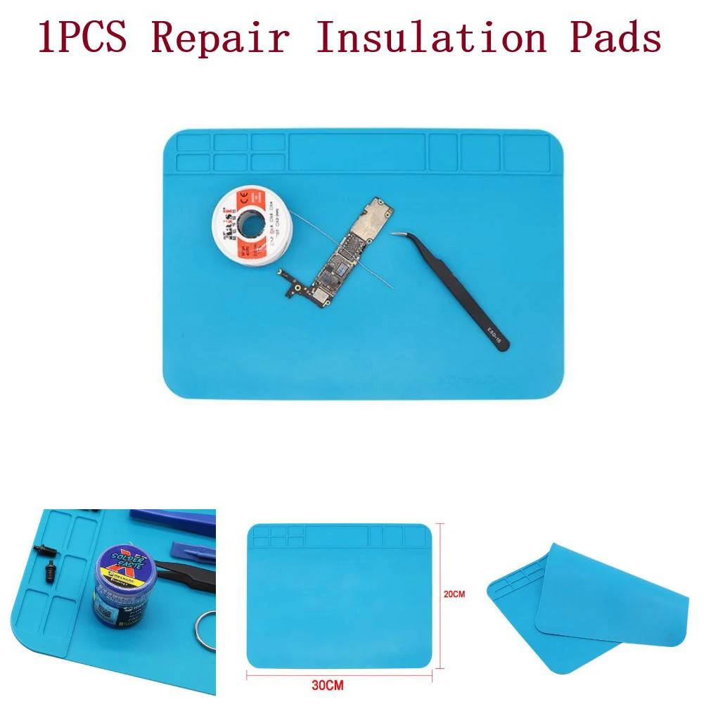 Anti-Static Heat Insulation Silicone Soldering Repair Mat Phone PC Desk Pad Waterproof Dustproof High Temperature Resistance