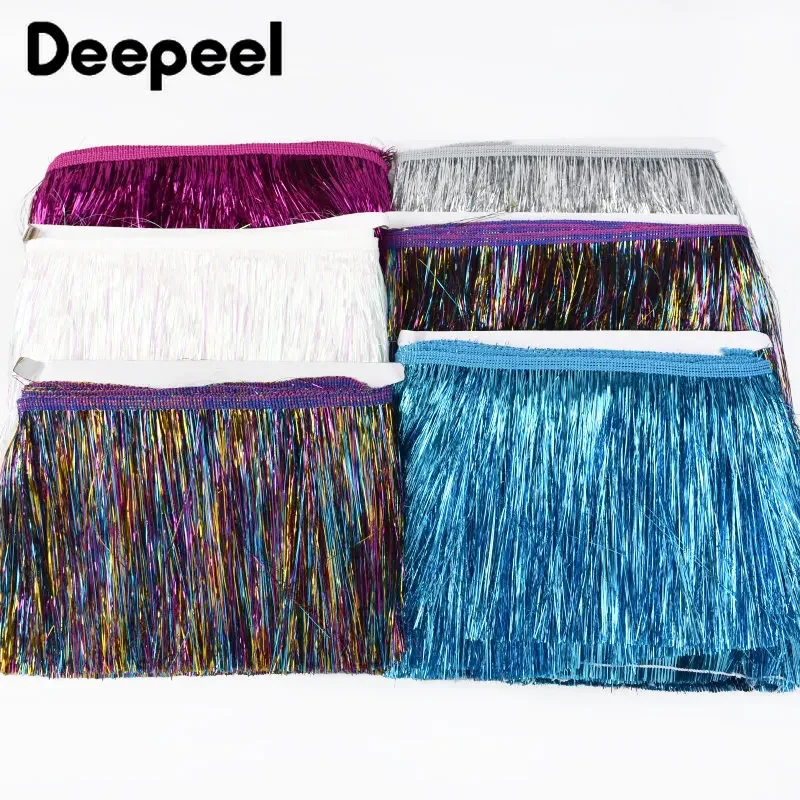 5/10Meters 15cm Colorful Brilliant Fringes for Sewing Clothes Tassles Lace Trim Hula Dress Christmas Decoration DIY Accessories tassel fringe,tassel decoration,tassel accessories,tassel trim,mini tassels