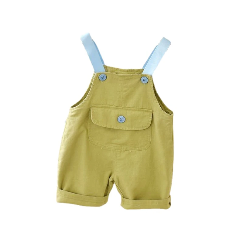 Toddler Baby Boys 6M-4T Kids Summer Romper Solid One-Pieces Sleeveless Casual Jumpsuit 4 Colors Toddler Girl Fall Clothes