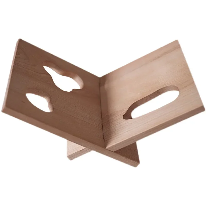Original Design Magazine Rack, Minimalist Solid Wood Bookshelf, Ins Nordic Medieval Geometric Decoration, Artistic Home Ornament