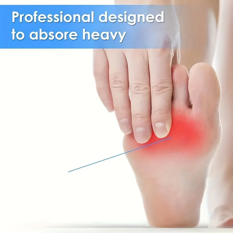 Front Foot Cushioning Gel Pad - Reusable Front Foot Pad for High Heels To Relieve Foot Pressure, and Anti-skid Shock Pad