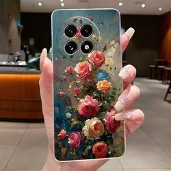 Floral Butterfly Soft Silicone Transparent Phone Case Cover - OnePlus 13s (TPU - TPU326)