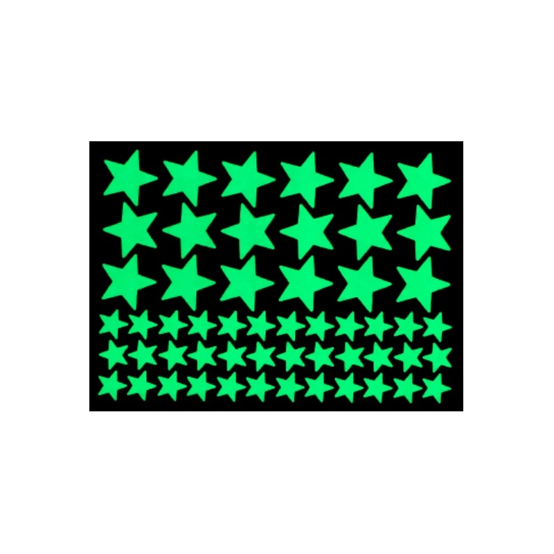 Glow-in-the-dark Stars Polka Dot Flat Bedroom Personality Romantic Creative Highlight-emitting Wall Stickers Glow-in-the-dark