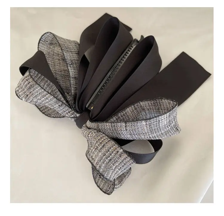 Retro-Bananen-Haarspange für Damen, elegante Schleife, vertikaler Pferdeschwanz, Kopfbedeckung, Haarspange, Haarnadel – stilvolles Accessoire für die Haarverwaltung – Detail 4
