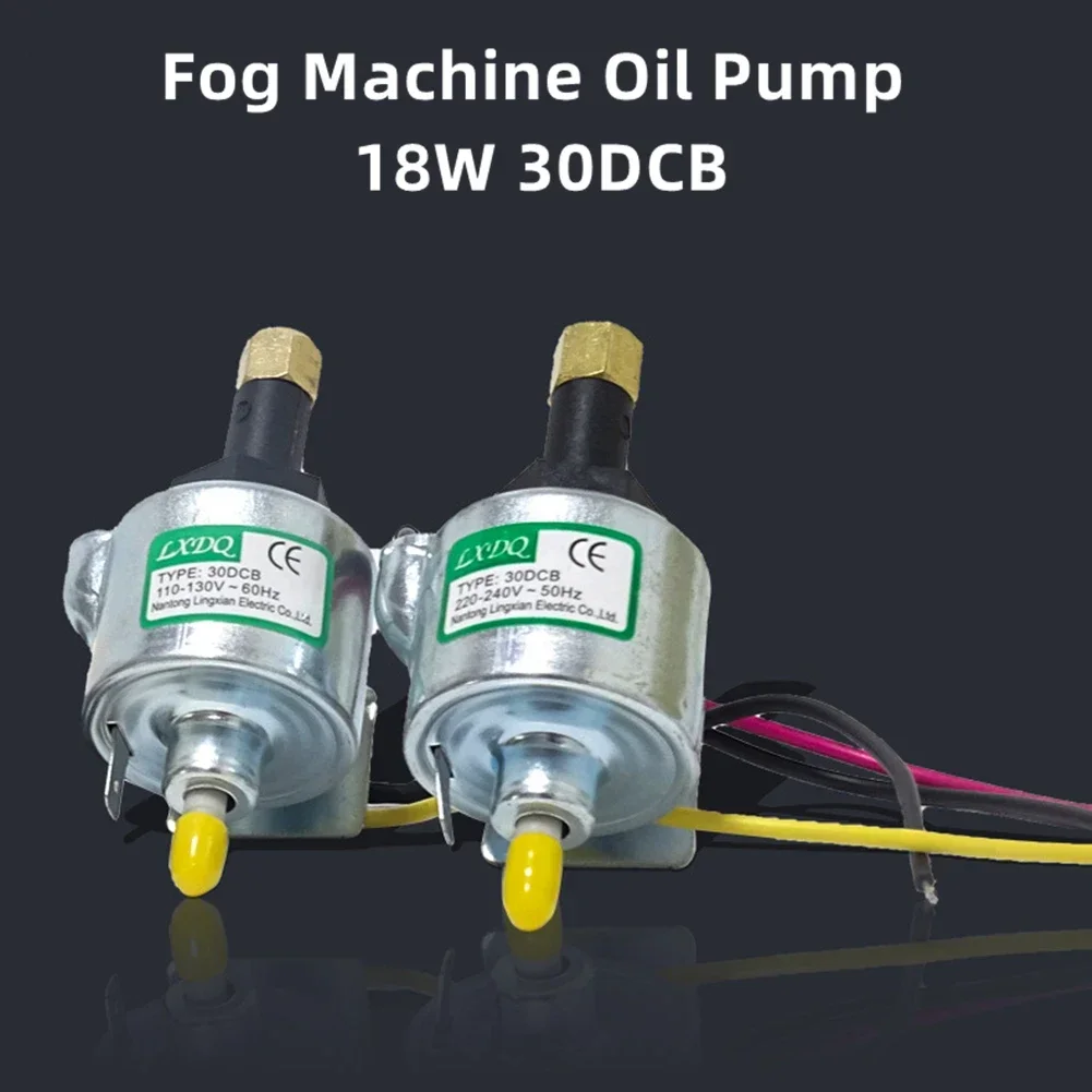 Fog machine oil pump 1x 18W 30DCB Fog Machine Oil Pump 220V-240V AC Brass Fog Smoke Machine Oil Pump 400W 600W 900W 50HZ Stage Party Power Parts