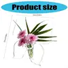 X90F Clear Acrylic Butterfly Frame Flower Vases with Stable Base for Table Book Shelf 6