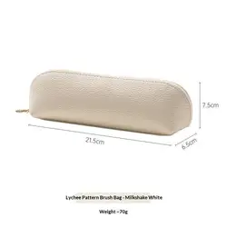 Premium PU Leather Pencil Pouch with Waterproof Finish and Metal Zipper (A4)