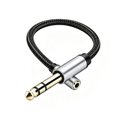 Premium Audio Adapter Cable - 3.5mm to 6.35mm for Headphones and Audio Equipment (3.5 Female 6.35 Male)