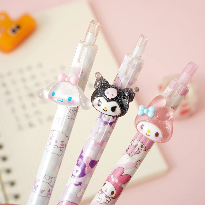 

Гелевая ручка Sanrio Cinnamoroll Kuromi My Melody, 6 шт., быстросохнущая, 0,5 мм