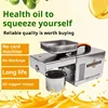Oil Press Machine Stainless Steel Automatic Household Cold Rolling Hot Oil Press 220V Environmental Protection Saving Oil Fryer 5