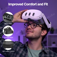 For Quest 3 VR Facial Interface Face Pad Cover with Anti-Light Nose Pad PU Leather Face Cushion for Meta Quest 3 Accessories - Image 6