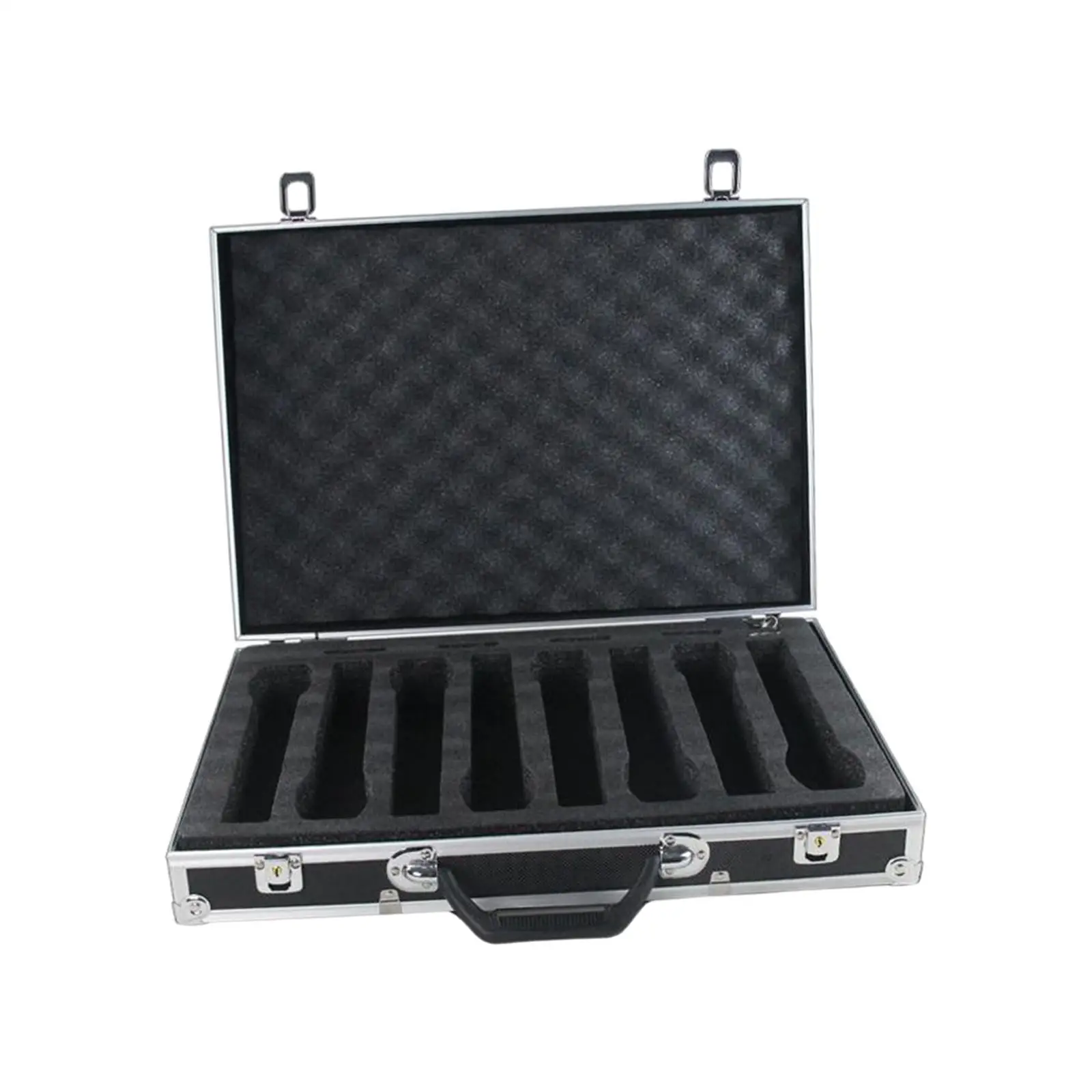 Microphone Carry Case Live Broadcast Stage Impact Resistant Chat Room with Sponge Lining Instrument Storage Case Mic Storage Box Microphone Carry Case Live Broadcast Stage Impact Resistant Chat Room with Sponge Lining Instrument Storage Case Mic Storage Box