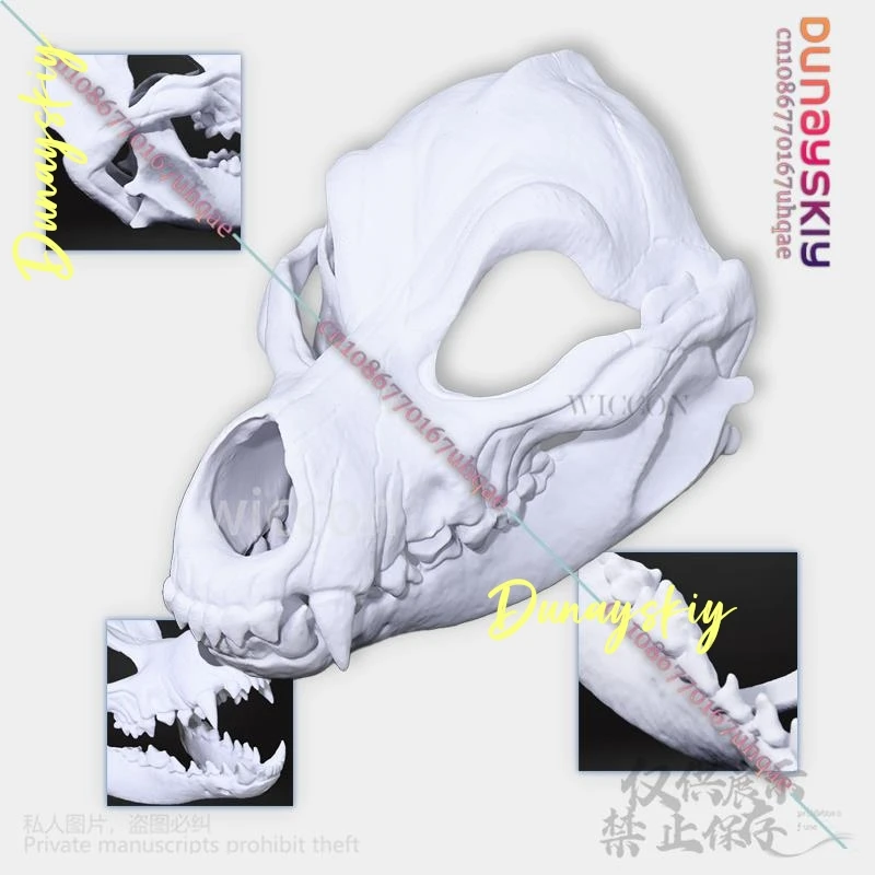 Cosplay Costumes Animal Furry Dog Skull Kigurumi