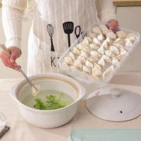 Kitchen Organizer Dumpling Box Food Storage Container Refrigerator Keep Fresh Storage Box Multi-Layer Transparent Dumpling Box 2