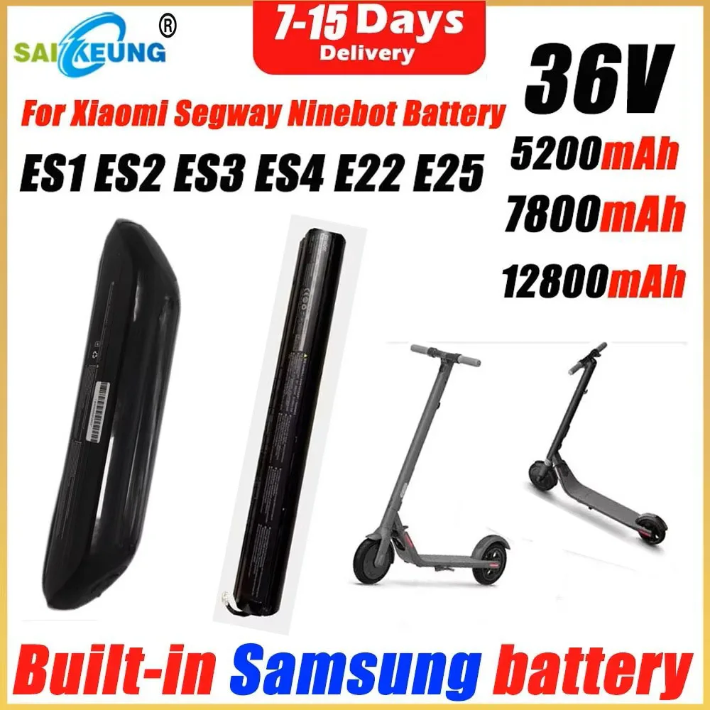 36V 5200mah Battery For Ninebot Segway ES1 ES2 ES4 E22 external expansion battery or built-in lithium battery Skateboard Power