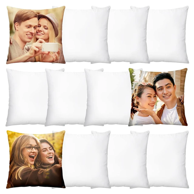 8pcs Sublimation Pillow Covers Blank Pillow Covers,Sofa Couch Decor DIY  Gift