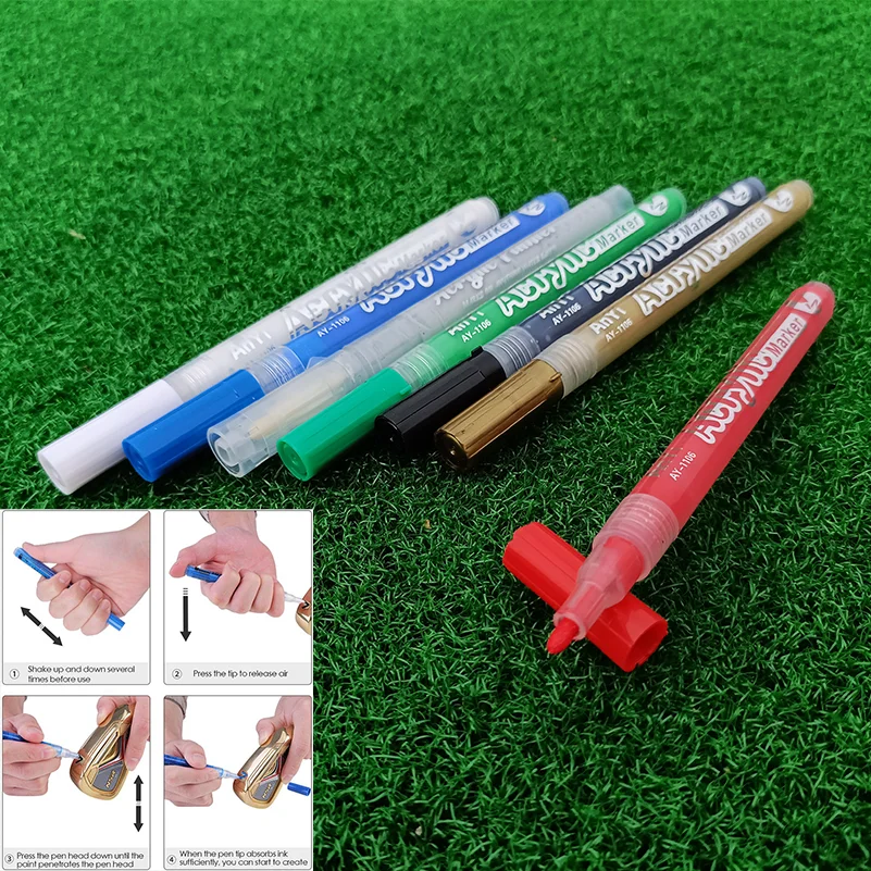 Golf Club Color Changing Pen Acrylic Ink Pen With Strong Sunscreen