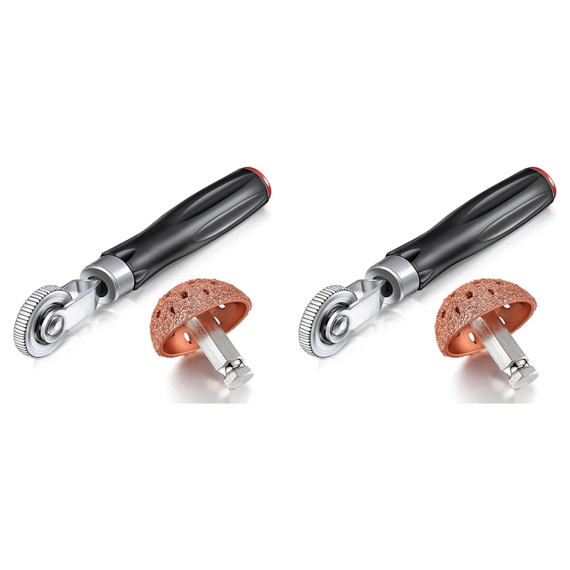 

2X Tire Repair Patch Tools Kit Tire Patch Roller With Tire Wheel Repair Grinding Head Buffing Wheel (42 Mm)