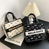 Sanrio hello kitty Handbag Girl Canvas Shoulder Bag cute cosmetic bag Travel Storage Bag Fashion Tote Bag Makeup Bag Wash Bag 3