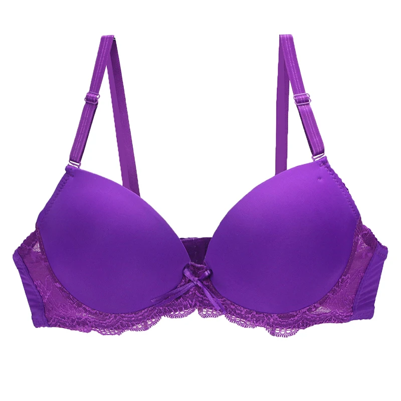 

2023 New Sexy Push Up Bra For Women Pink Blace Blue Green Khaki Purple Brassiere BCDE Cup Underwear Underwire Large Lingerie