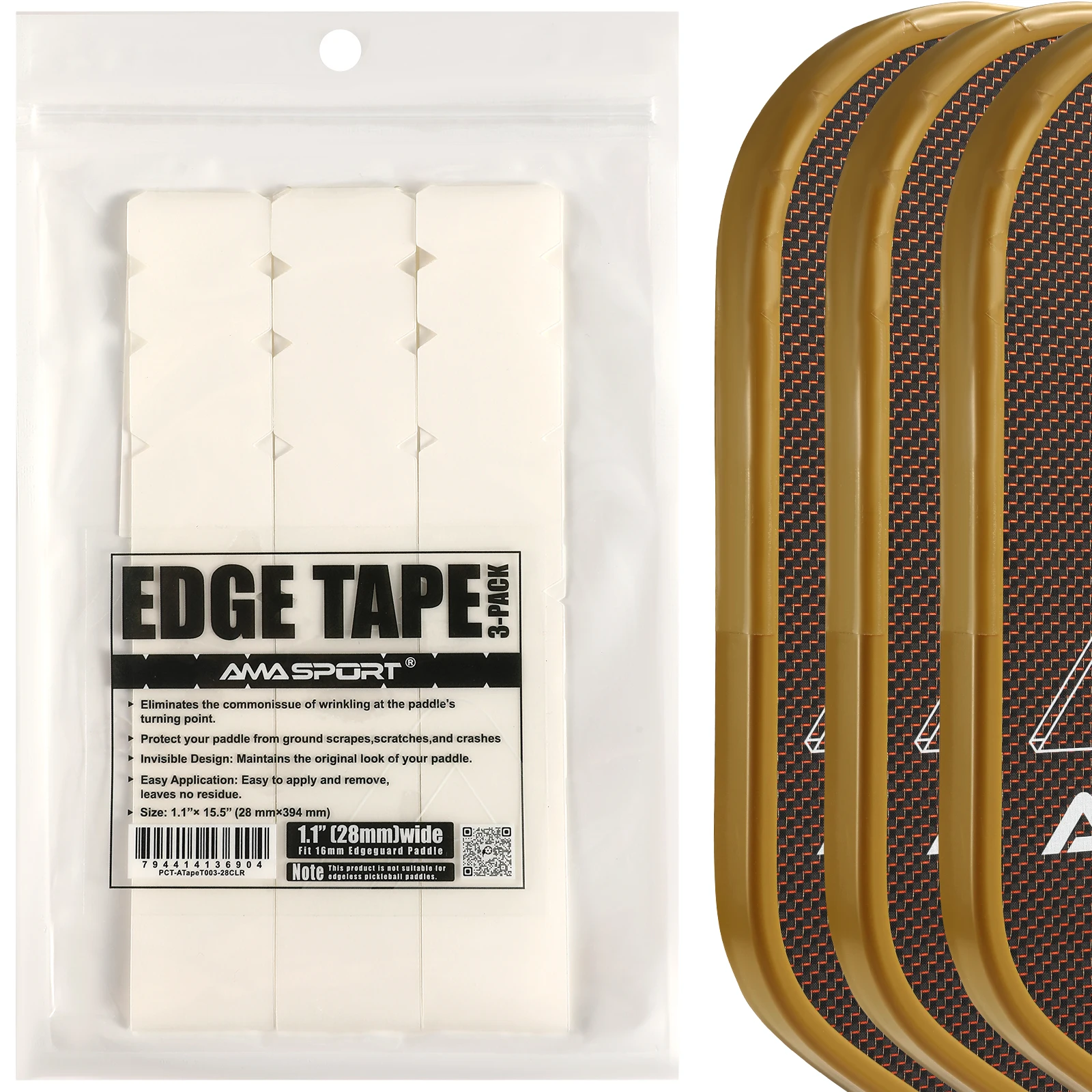 Pickleball Paddle Pick Racquet Pickleball Paddle Tape Edge Protection Tapes